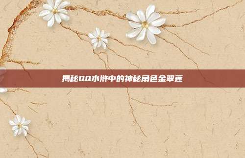 揭秘QQ水浒中的神秘角色金翠莲