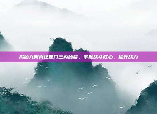 揭秘九阴真经唐门三内秘籍,掌握战斗核心,提升战力