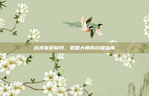 战术家萨赫特,策略大师的终极指南