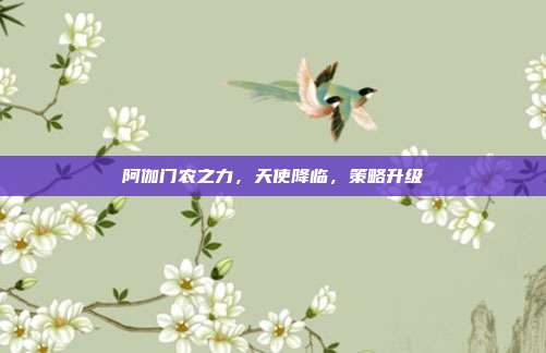阿伽门农之力，天使降临，策略升级