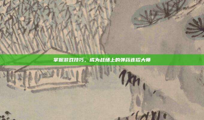 掌握游戏技巧，成为战场上的弹药连招大师