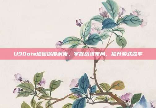 U9Dota地图深度解析，掌握战术布局，提升游戏胜率