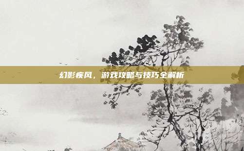 幻影疾风,游戏攻略与技巧全解析