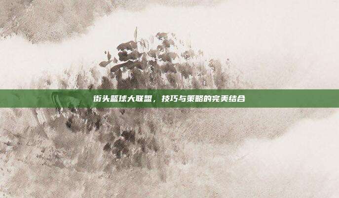 街头篮球大联盟,技巧与策略的完美结合