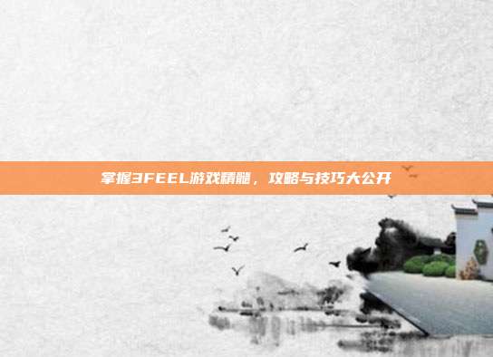 掌握3FEEL游戏精髓,攻略与技巧大公开