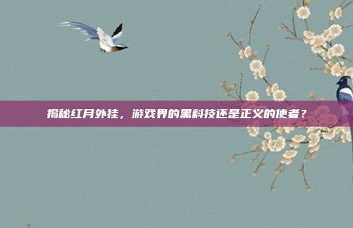 揭秘红月外挂,游戏界的黑科技还是正义的使者?