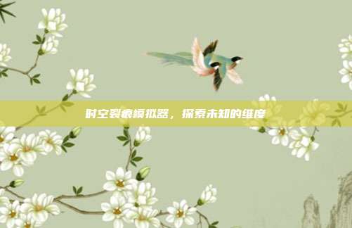 时空裂痕模拟器,探索未知的维度