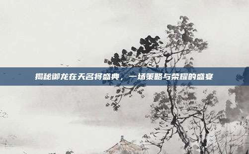 揭秘御龙在天名将盛典,一场策略与荣耀的盛宴