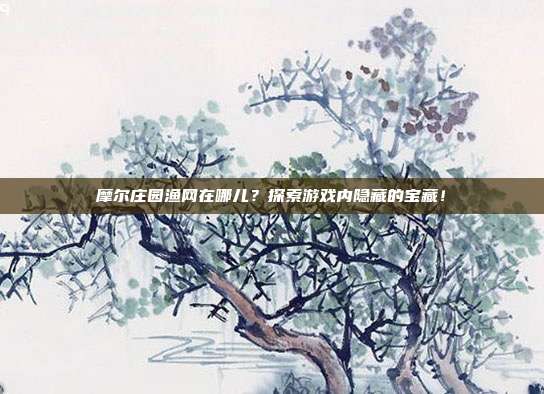 摩尔庄园渔网在哪儿?探索游戏内隐藏的宝藏!