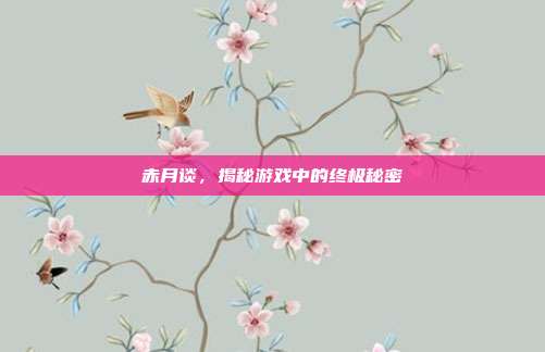 赤月谈，揭秘游戏中的终极秘密
