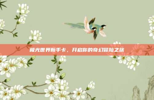 极光世界新手卡,开启你的奇幻冒险之旅