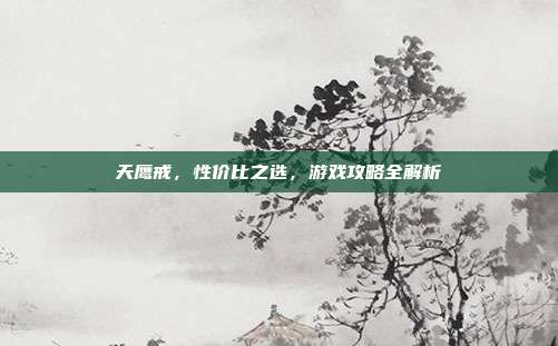 天鹰戒,性价比之选,游戏攻略全解析