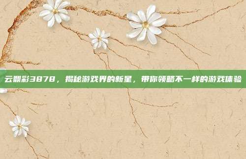 云鼎彩3878，揭秘游戏界的新星，带你领略不一样的游戏体验