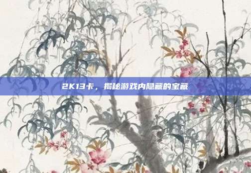 2K13卡,揭秘游戏内隐藏的宝藏