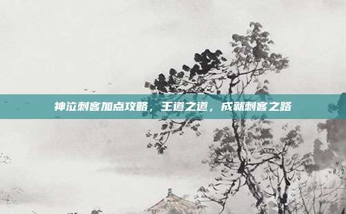 神泣刺客加点攻略,王道之道,成就刺客之路