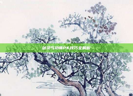 剑灵气功师PK技巧全解析