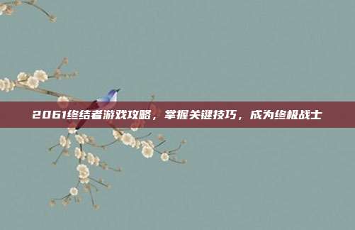 2061终结者游戏攻略,掌握关键技巧,成为终极战士