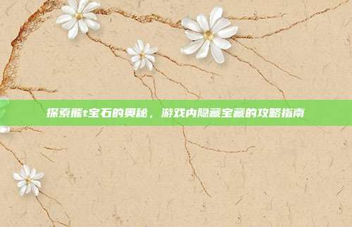 探索熊t宝石的奥秘,游戏内隐藏宝藏的攻略指南