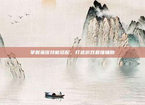 掌握巫医技能搭配,打造游戏最强辅助