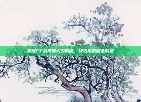 掌握CF战场模式的精髓,技巧与策略全解析