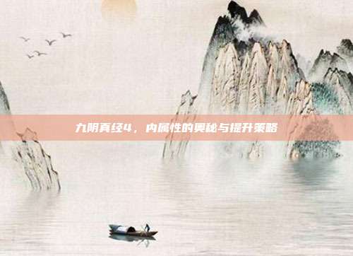 九阴真经4,内属性的奥秘与提升策略