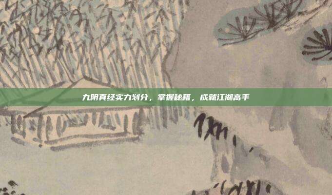 九阴真经实力划分,掌握秘籍,成就江湖高手