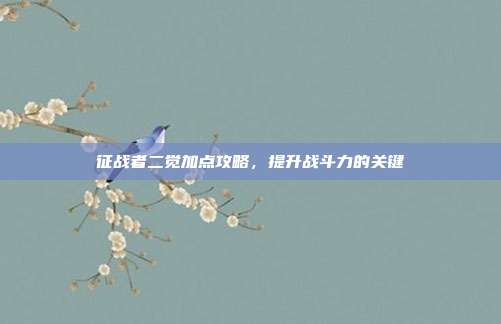 征战者二觉加点攻略,提升战斗力的关键