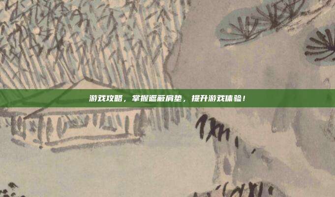 游戏攻略,掌握遮蔽肩垫,提升游戏体验!