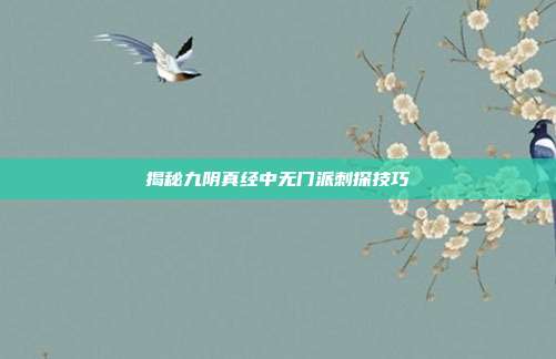 揭秘九阴真经中无门派刺探技巧