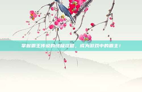 掌握霸王传说的终极攻略,成为游戏中的霸主!