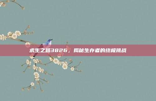 求生之路3826,揭秘生存者的终极挑战