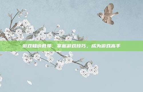 游戏知识教导,掌握游戏技巧,成为游戏高手