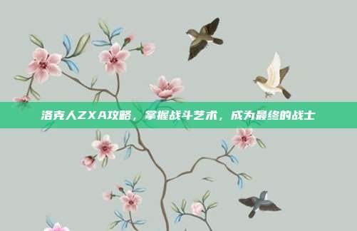 洛克人ZXA攻略,掌握战斗艺术,成为最终的战士