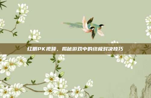 红眼PK视频,揭秘游戏中的终极对决技巧