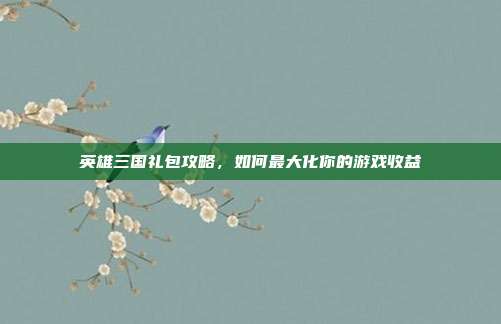 英雄三国礼包攻略,如何最大化你的游戏收益
