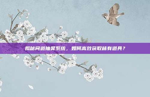 揭秘问道抽奖系统,如何高效获取稀有道具?