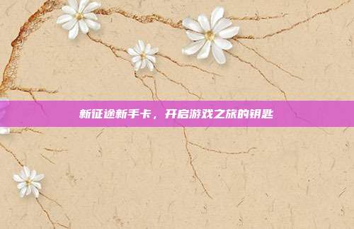 新征途新手卡,开启游戏之旅的钥匙