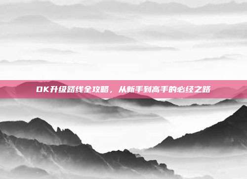 DK升级路线全攻略,从新手到高手的必经之路
