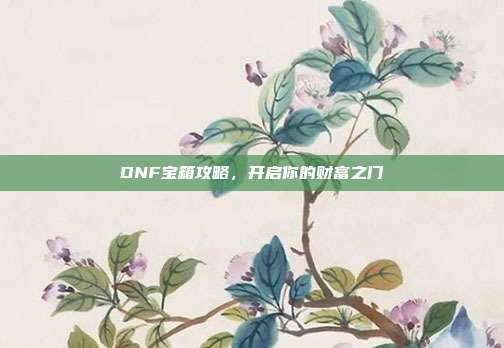 DNF宝箱攻略,开启你的财富之门