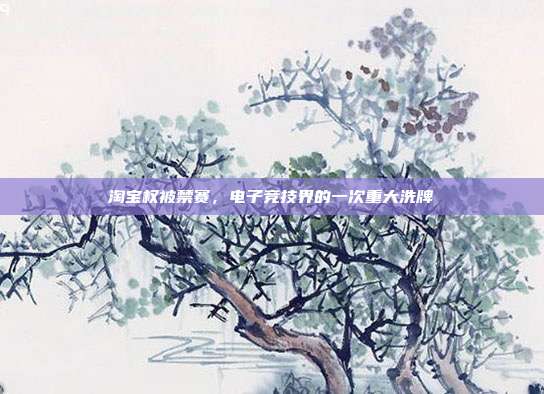 淘宝权被禁赛,电子竞技界的一次重大洗牌