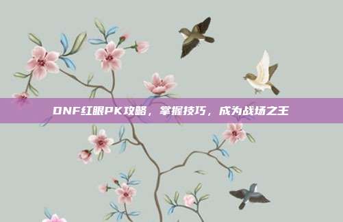 DNF红眼PK攻略,掌握技巧,成为战场之王