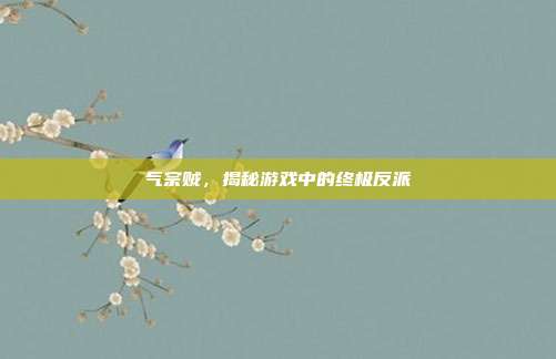 气宗贼,揭秘游戏中的终极反派