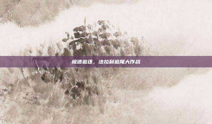 极速追逐,法拉利追尾大作战