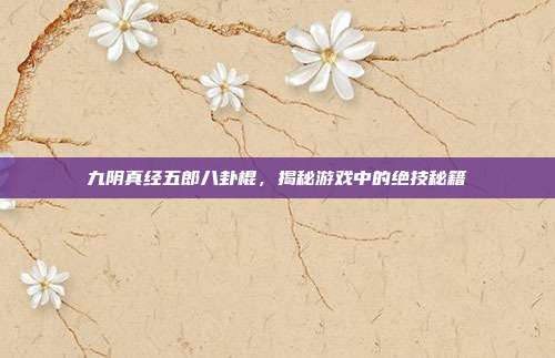 九阴真经五郎八卦棍,揭秘游戏中的绝技秘籍