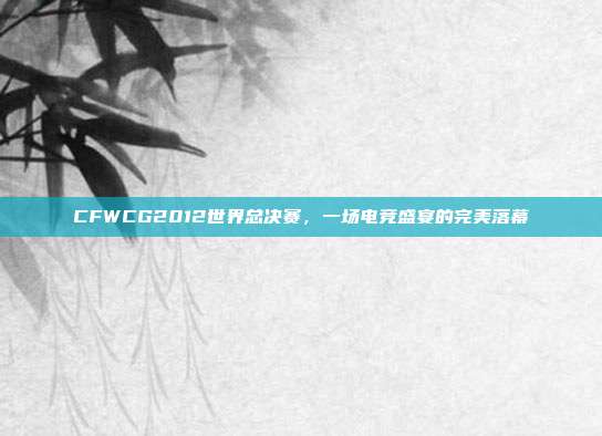 CFWCG2012世界总决赛,一场电竞盛宴的完美落幕