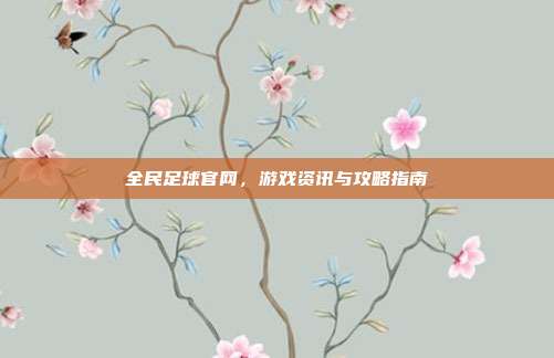 全民足球官网,游戏资讯与攻略指南