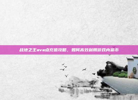 战地之王ava点充值攻略,如何高效利用游戏内货币