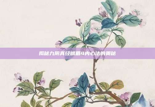 揭秘九阴真经峨眉4内心法的奥秘