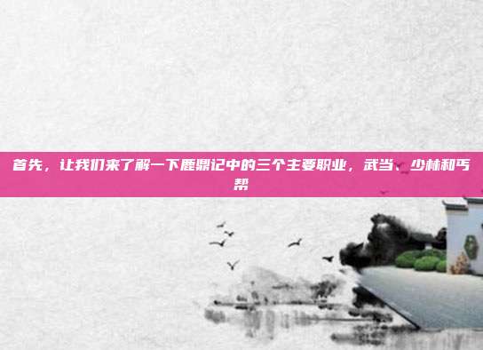 首先,让我们来了解一下鹿鼎记中的三个主要职业,武当、少林和丐帮