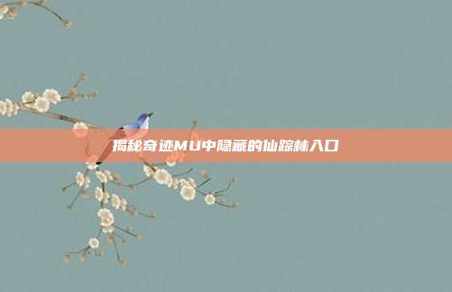 揭秘奇迹MU中隐藏的仙踪林入口